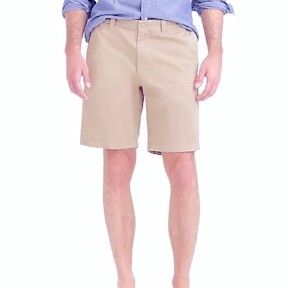 Tan J Crew Broken in style Shorts